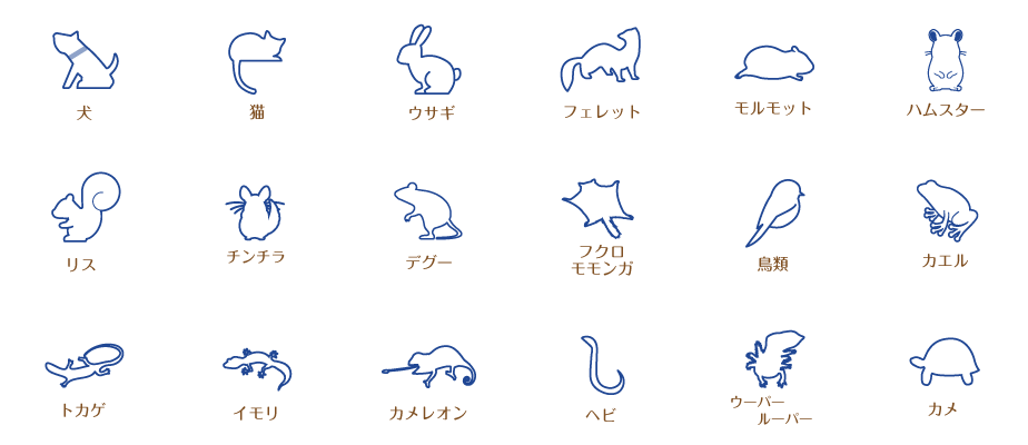 対象動物一覧アイコン